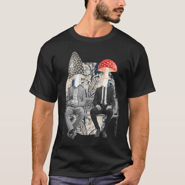 Mushroom Mushroom Head People Fancy Men T-Shirt (Front)