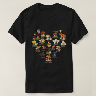 Mushroom Mycology Chart Fungi Lover Shirt