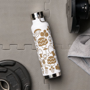 Mushroom Nature Brown Water Bottle