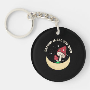 Mushroom Nature Is All You Need Key Ring