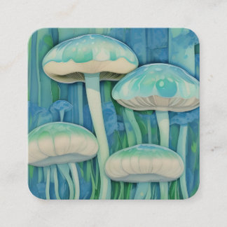 Mushroom or Jellyfish? Square Business Card