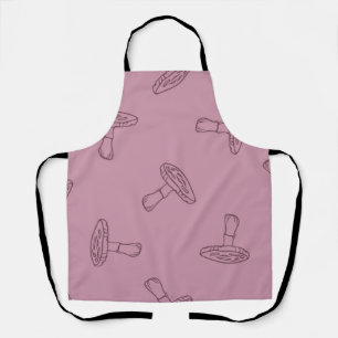 Mushroom pattern apron