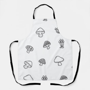 Mushroom pattern apron