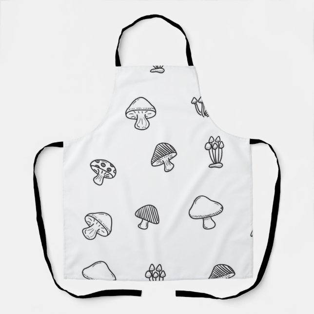 Mushroom pattern apron (Front)