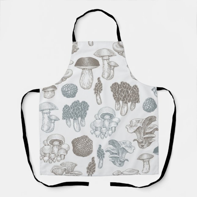 Mushroom pattern apron (Front)