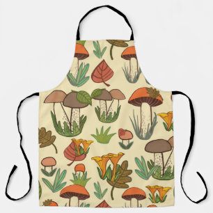 Mushroom pattern.  apron