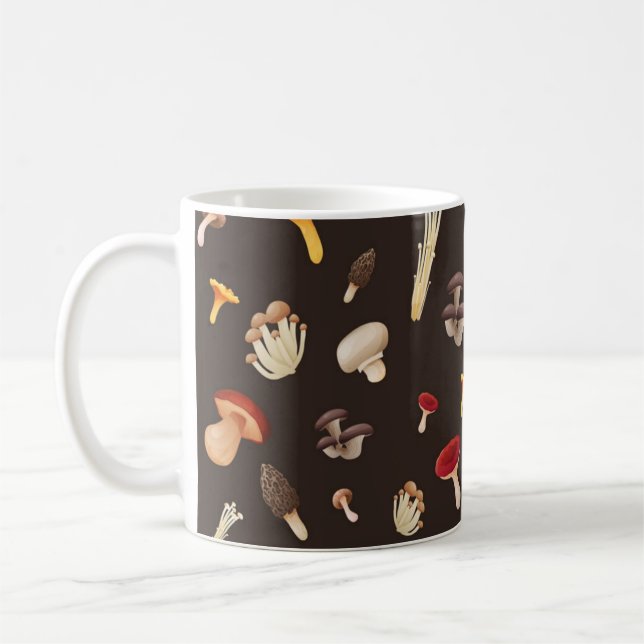 Mushroom pattern coffee mug (Left)