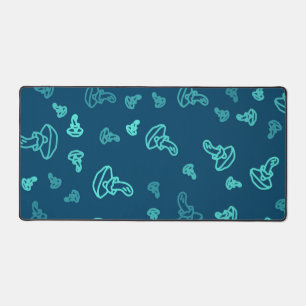 Mushroom pattern desk mat