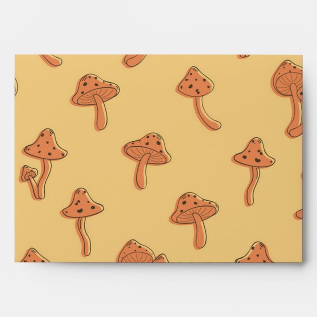 Mushroom pattern envelope (Front)
