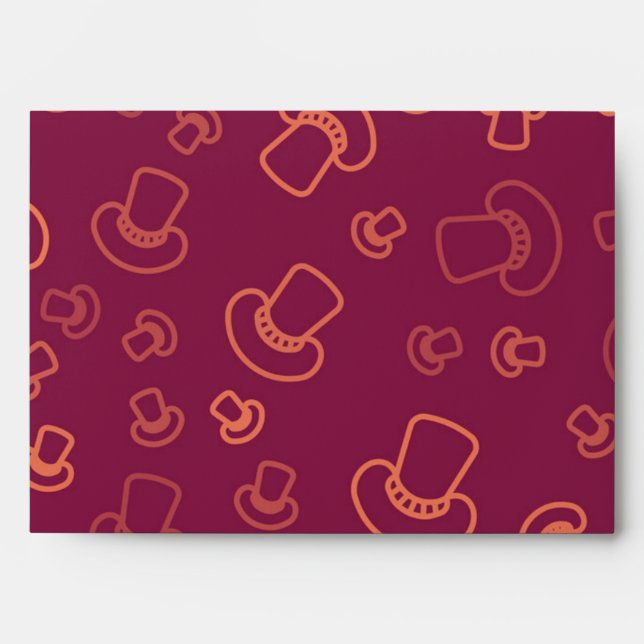 Mushroom pattern envelope (Front)
