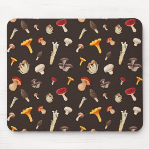 Mushroom pattern mouse mat