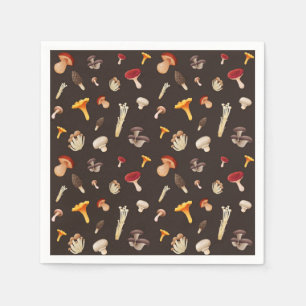 Mushroom pattern napkin