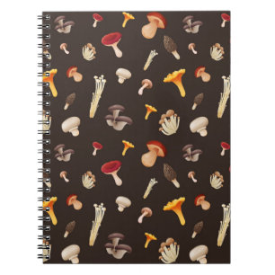 Mushroom pattern notebook