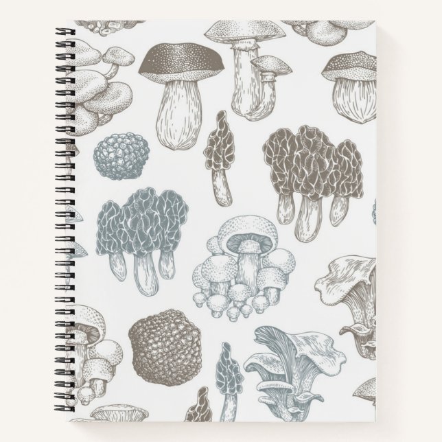 Mushroom pattern notebook (Front)