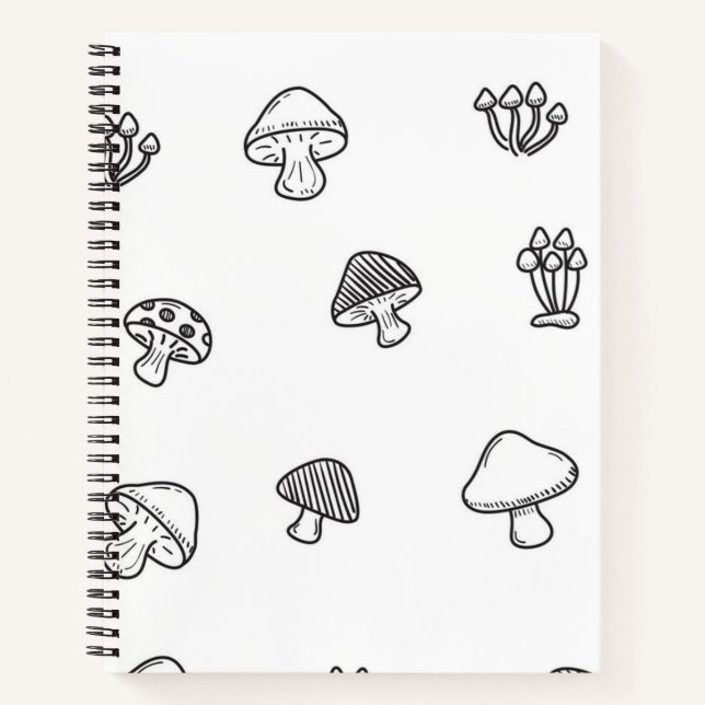 Mushroom pattern notebook (Front)