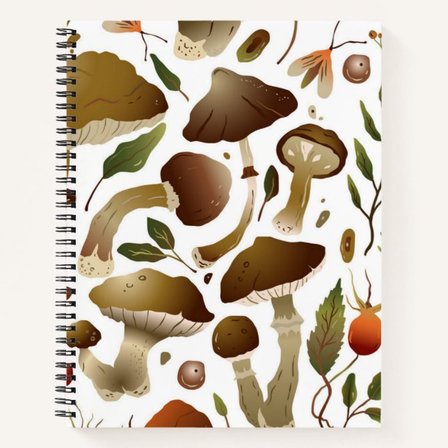 Mushroom pattern notebook (Front)