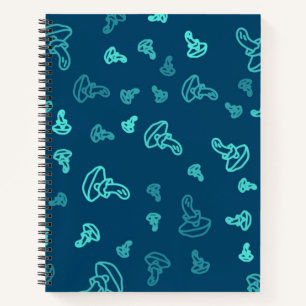 Mushroom pattern notebook