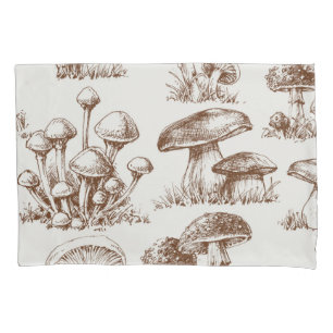 Mushroom pattern pillowcase