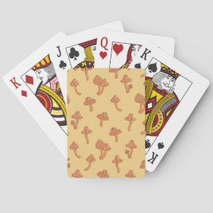 Mushroom pattern playing cards