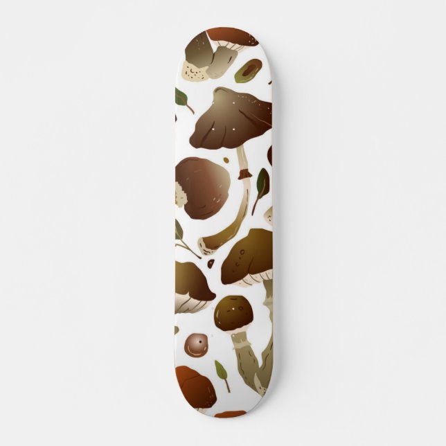 Mushroom pattern skateboard (Front)
