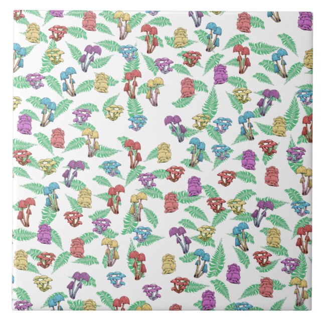 Mushroom Pattern Tile (Front)