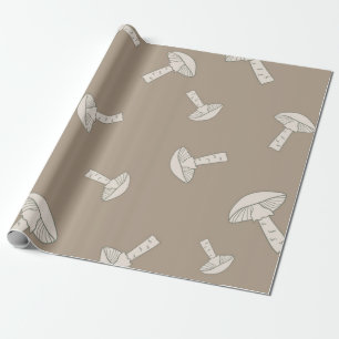 Mushroom pattern wrapping paper