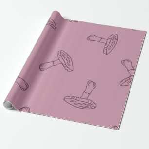 Mushroom pattern wrapping paper