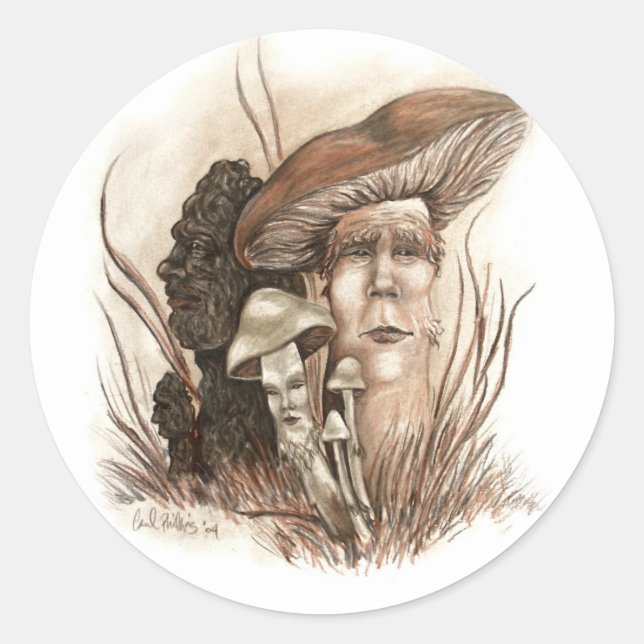 Mushroom People Sticker (Front)