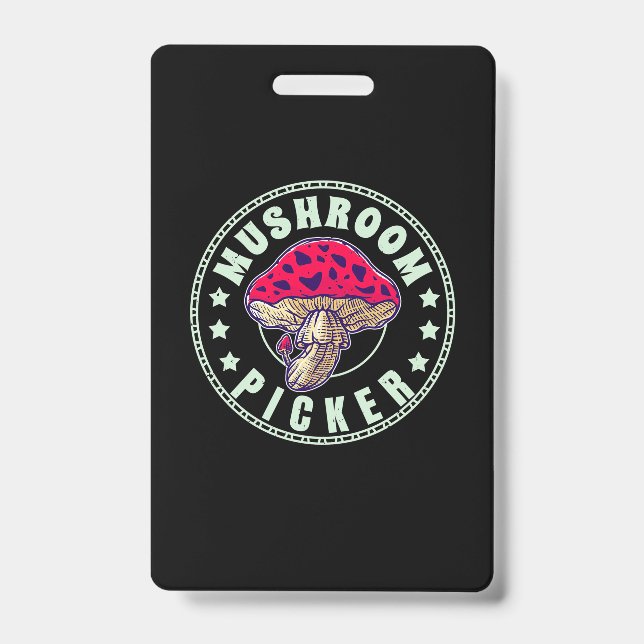 Mushroom Picker ID Badge (Front)
