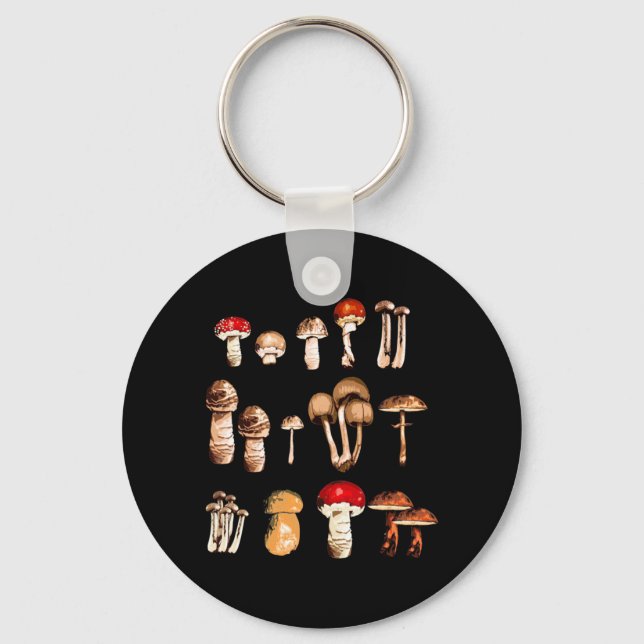 Mushroom Picker Life Key Ring (Front)
