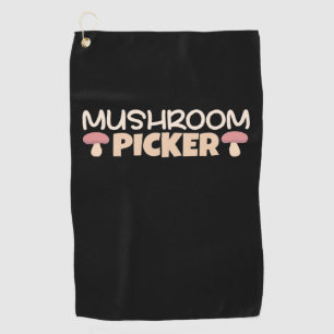 Mushroom Pickers Golf Towel