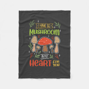 Mushroom Picking Fleece Blanket