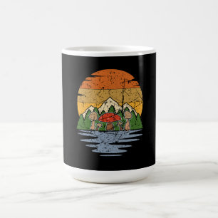 Mushroom Picking Retro Coffee Mug