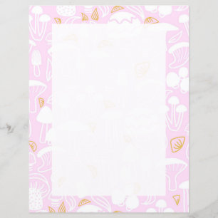 Mushroom Pink Stationery Paper