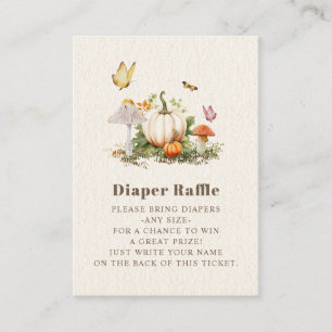 Mushroom Pumpkin Butterfly Books For Baby Shower Enclosure Card