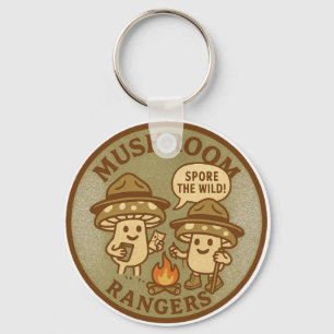 Mushroom Rangers Spore The Wild Outdoor Adventure Key Ring