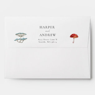 Mushroom Return Address Envelope
