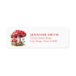 Mushroom Return Address Labels