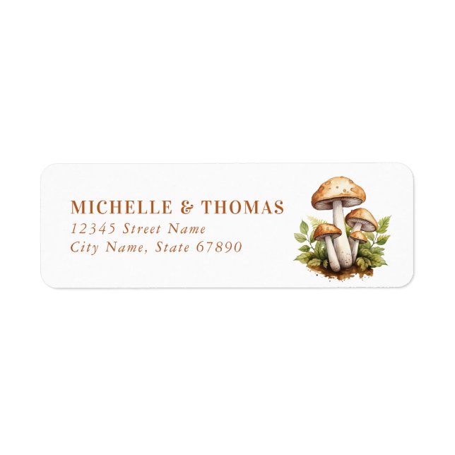 Mushroom Return Address Labels (Front)