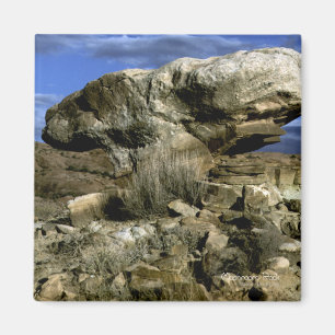 Mushroom Rock Colour Photo Magnet