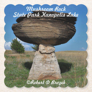 Mushroom Rock State Park Paper Coaster