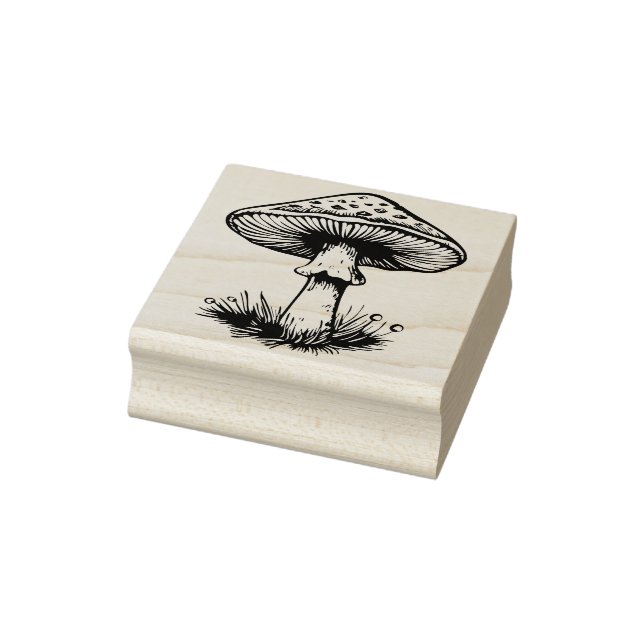 Mushroom Rubber Stamp   (Stamp)