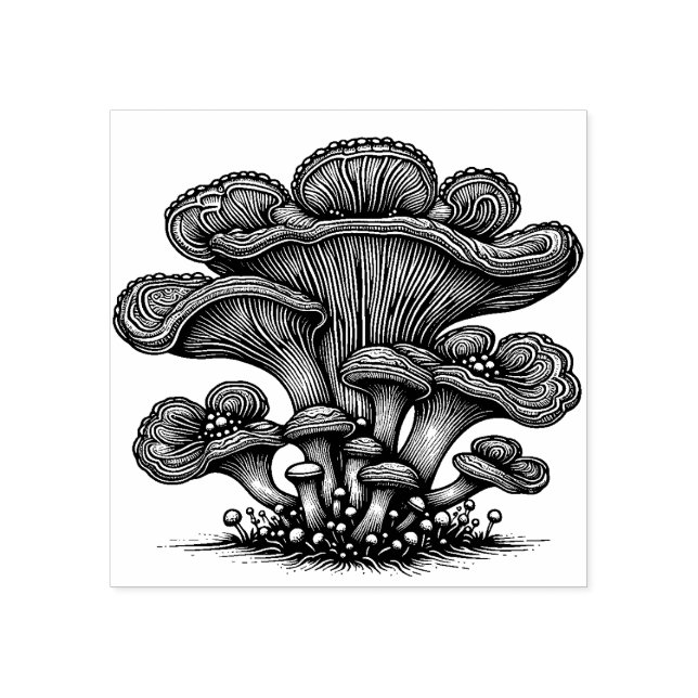 Mushroom Rubber Stamp   (Imprint)
