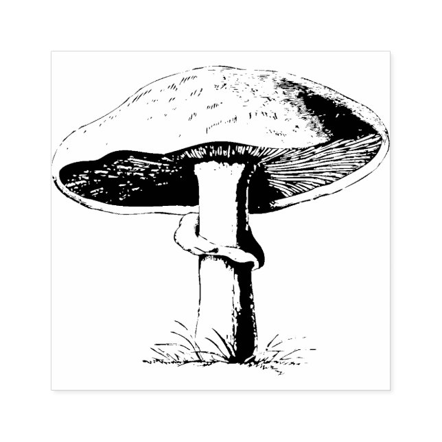 Mushroom Rubber Stamp (Imprint)