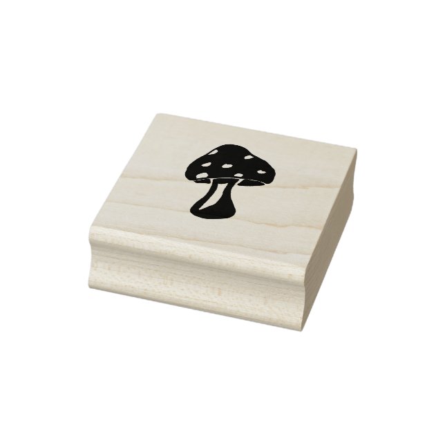 Mushroom rubber stamp, forest rubber stamp (Stamp)