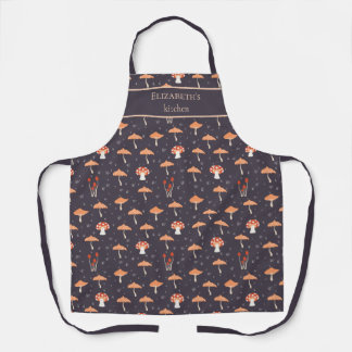 Mushroom Rustic Cottage Core Custom  Apron