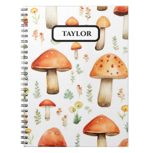 Mushroom Rustic Forest Notebook