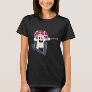 Mushroom Skier Ski Winter sports T-Shirt