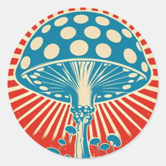 Mushroom sticker
