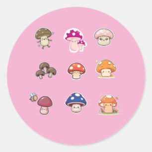 Mushroom stickers